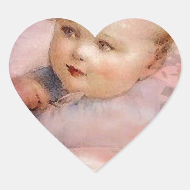 BREAKFAST WITH BABY HEART STICKER (Front)