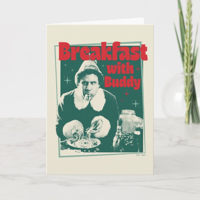 Breakfast With Buddy Holiday Card (Front)