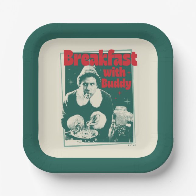 Breakfast With Buddy Paper Plate (Front)