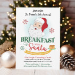 Breakfast with Santa Christmas Invitation<br><div class="desc">Breakfast with Santa!! Enjoy this Christmas kids fundraising Breakfast with Santa flyer to invite guests to your kid party,  community or school's Christmas themed holiday party. Personalise with your details!</div>