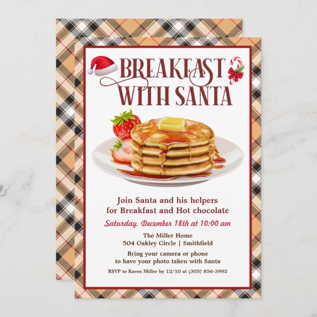 Breakfast with Santa Invitation (Front/Back)