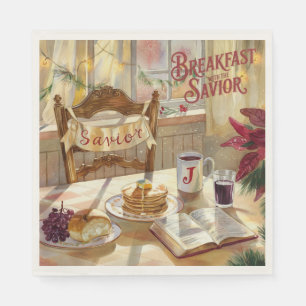 Breakfast with the Savior - Christian Napkins