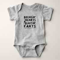 Breakin' Hearts & Blastin' Farts Body Suit Baby