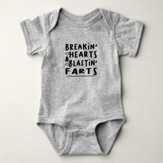 Breakin' Hearts & Blastin' Farts Body Suit Baby Bodysuit