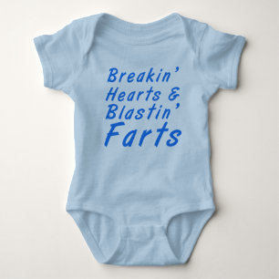 Breakin' Hearts & Blastin' Farts Body Suit Baby Bodysuit