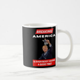 Breaking America Anti-trump Tariffs Hands Off 2025 Coffee Mug