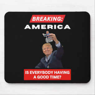 Breaking America Anti-trump Tariffs Hands Off 2025 Mouse Pad