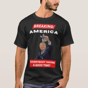 Breaking America Anti-trump Tariffs Hands Off 2025 T-Shirt