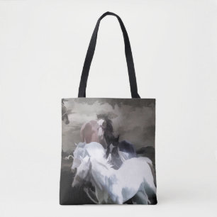 Breaking Away   -  Wild Horses Tote Bag