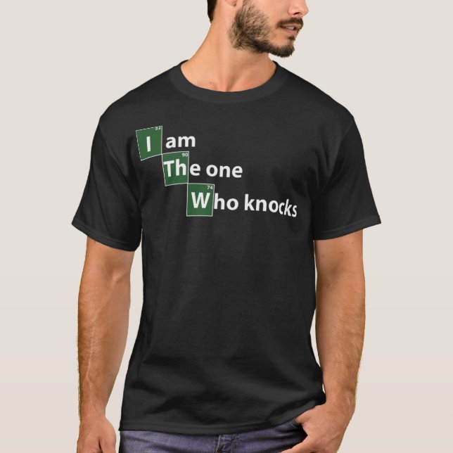 Breaking Bad I am the one who knocks sports birthd T-Shirt (Front)