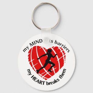 Breaking Barriers Lady Runner Keychain