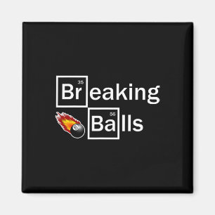 Breaking Billiard Player Pool Snooker 8 Ball Funny Magnet
