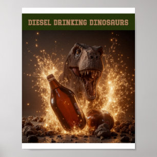 Breaking Bottles Of Beer Poster