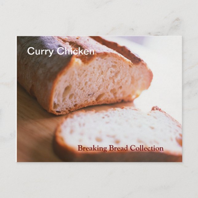 Breaking Bread Curry Chicken Recipe Card (Front)