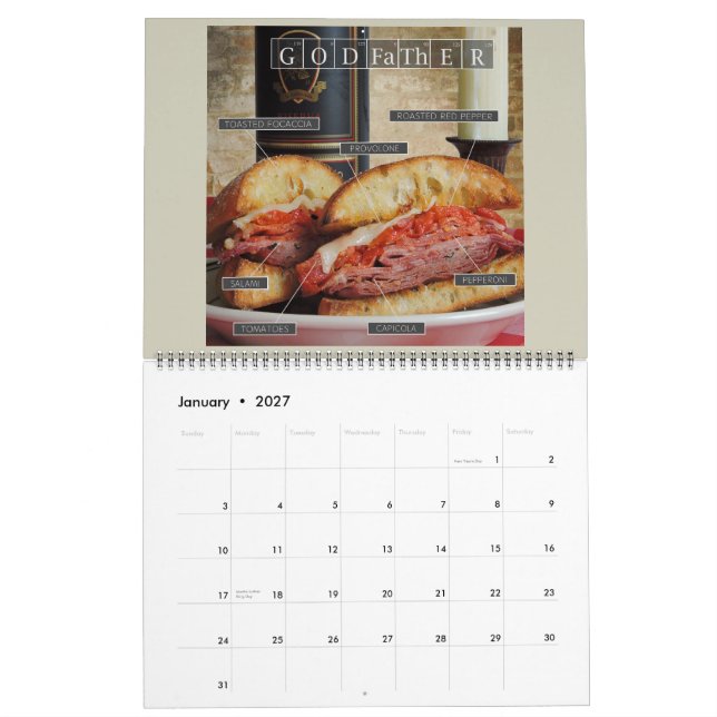 Breaking Bread: Elements of a Sandwich Calendar (Jan 2027)