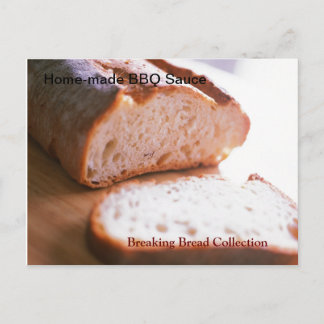 Breaking Bread Home-made BBQ Sauce Recipe Postcard