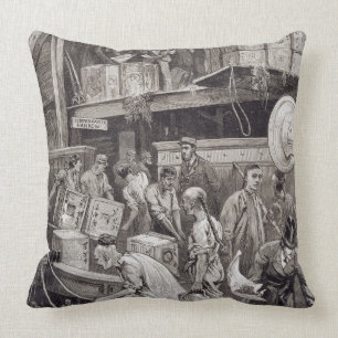 Breaking Bulk on Board a Tea Ship in the London Do Cushion