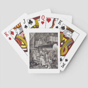 Breaking Bulk on Board a Tea Ship in the London Do Playing Cards