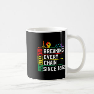 Breaking Every Chain Since 1865 Junzeenth Black Hi Coffee Mug