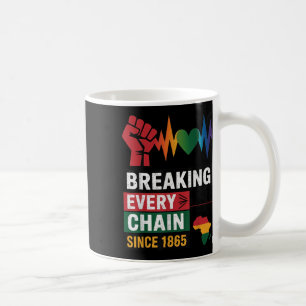 Breaking Every Chain Since 1865 Women Men Juneteen Coffee Mug