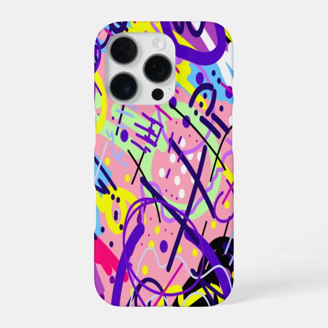 Breaking Free: Abstract Art  iPhone Case (Back)