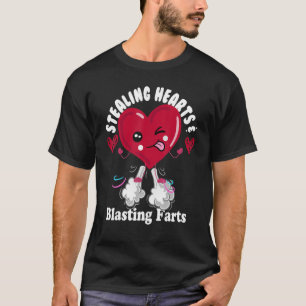 Breaking Hearts and Blasting Farts VALENTINES DAY T-Shirt