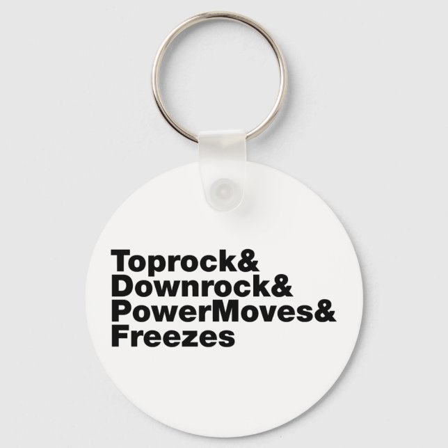 Breaking Moves (Breakdancing) Key Ring (Front)