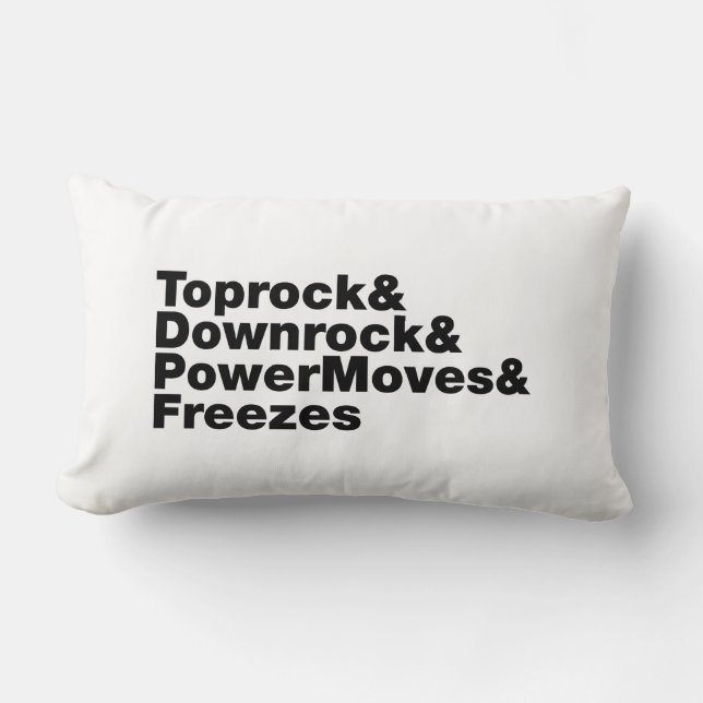 Breaking Moves (Breakdancing) Lumbar Cushion (Front)