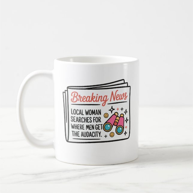 Breaking News  Coffee Mug (Left)