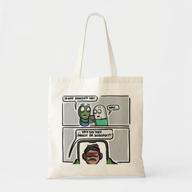 “Breaking News Confusion” Tote Bag (Front)