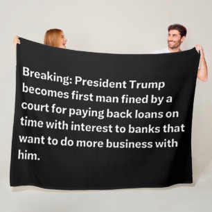 BREAKING NEWS FLEECE BLANKET