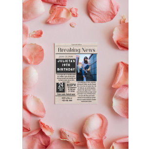 Breaking news invitation