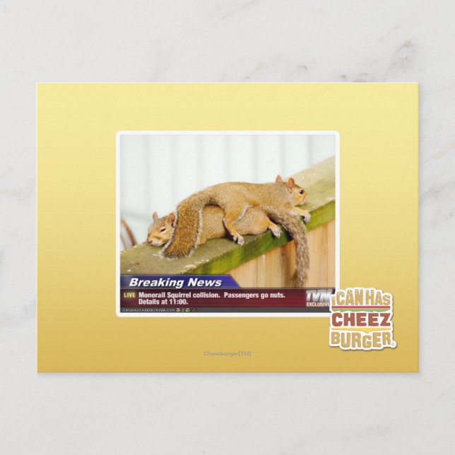 Breaking News Postcard (Front)