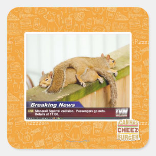 Breaking News Square Sticker