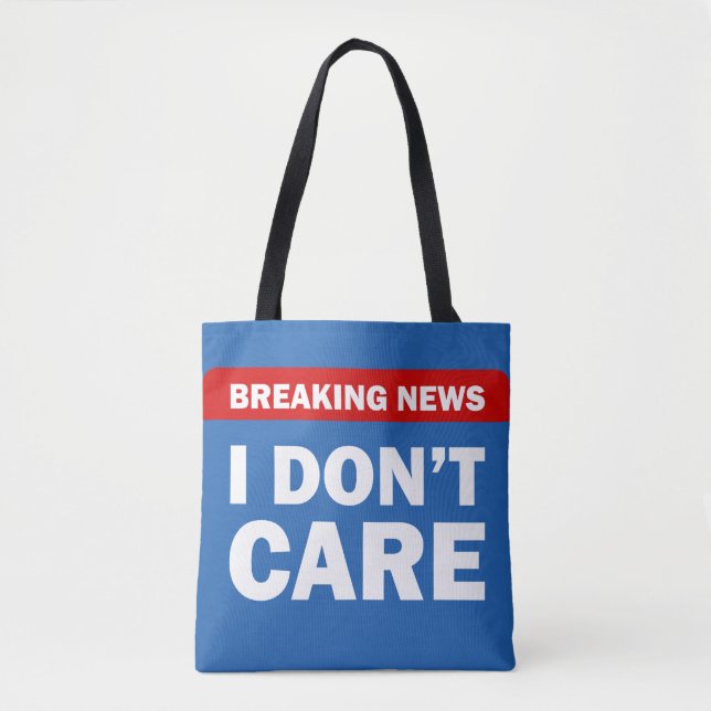 Breaking News Tote Bag (Front)
