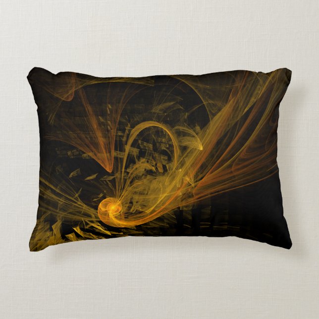Breaking Point Abstract Art Accent Pillow (Front)