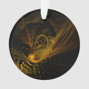 Breaking Point Abstract Art Acrylic Circle Ornament