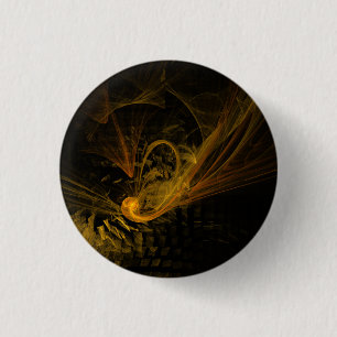 Breaking Point Abstract Art Button (round)