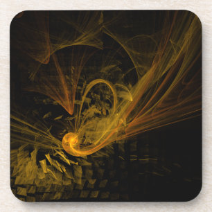 Breaking Point Abstract Art Cork Coaster