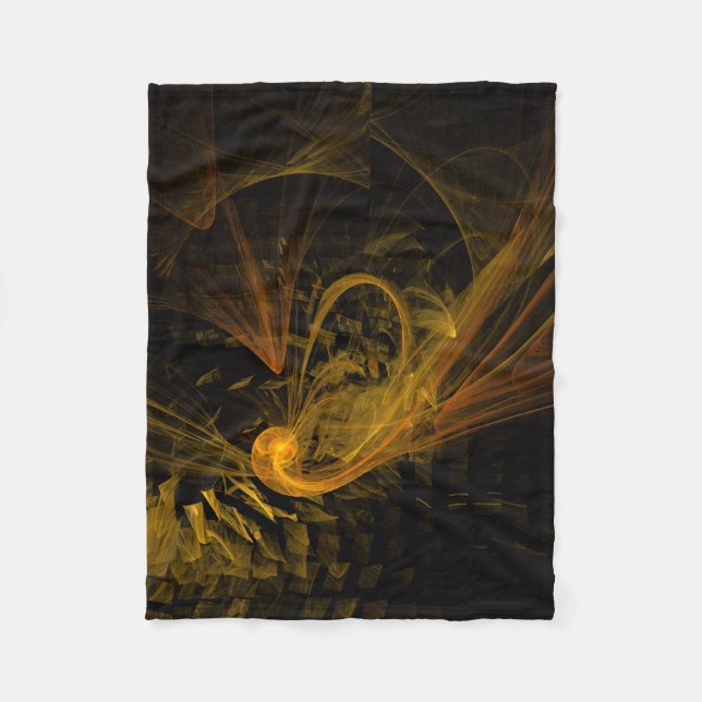 Breaking Point Abstract Art Fleece Blanket (Front)