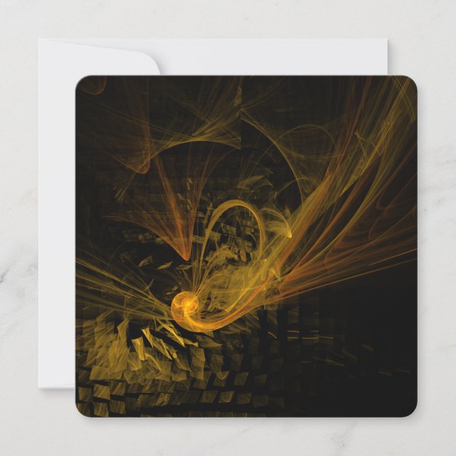 Breaking Point Abstract Art Invitation (Front)