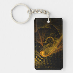 Breaking Point Abstract Art Key Ring