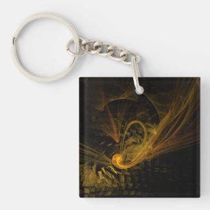 Breaking Point Abstract Art Key Ring