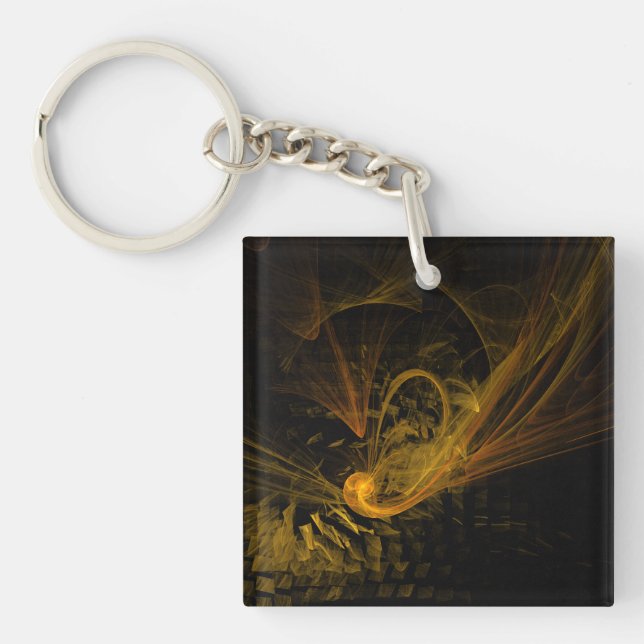 Breaking Point Abstract Art Key Ring (Front)