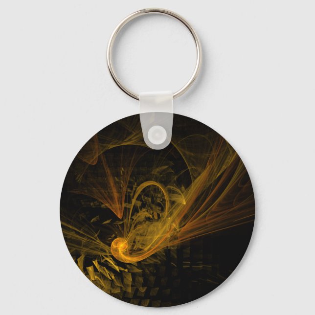 Breaking Point Abstract Art Keychain (Front)