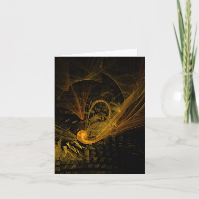 Breaking Point Abstract Art Note Card (Front)