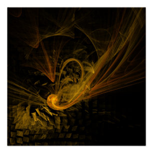 Breaking Point Abstract Art Poster