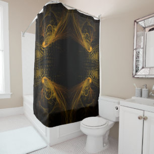 Breaking Point Abstract Art Shower Curtain