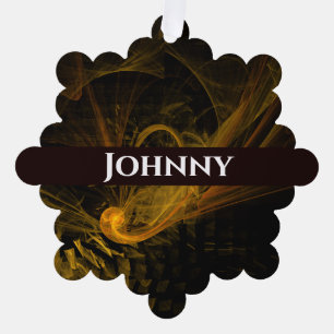 Breaking Point Abstract Art Tree Decoration Card