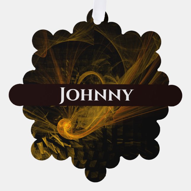 Breaking Point Abstract Art Tree Decoration Card (Front)